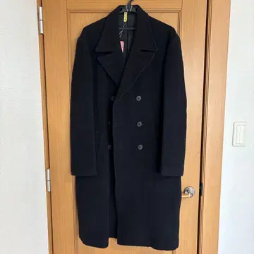 더블 브레스트 체스터 코트 L 사이즈 블랙