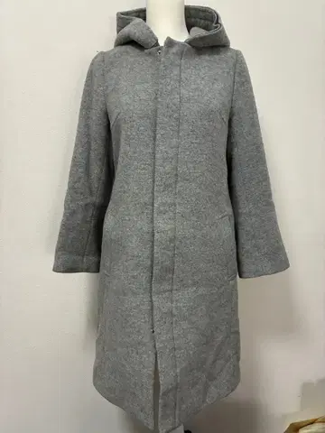 로페피크닉 코트 40 후드 노카라 그레이