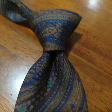 피오리오 최상급 실크 페이즐리 무늬 넥타이