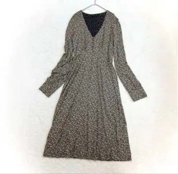 [ agnes b. ] 아그네스 베 꽃무늬 원피스(2) V넥 멀티 컬러