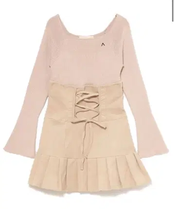 andmary High waist velour mini dress