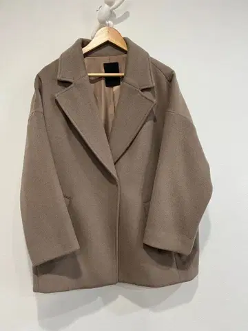 JEANASIS 오버 사이즈 체스터 코트 베이지