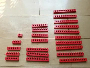 빨간색 LEGO 레고 테크닉 다수