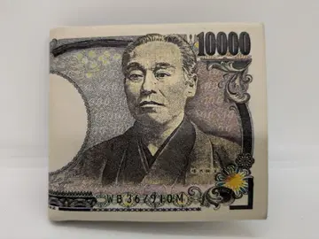 새상품 일본 엔 1만 엔 지폐 모티브 접이식 지갑 일본풍 디자인