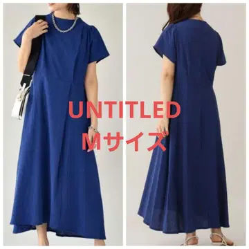 UNTITLED 언타이틀 양류 저리 원피스 파랑 블루 38 사이즈