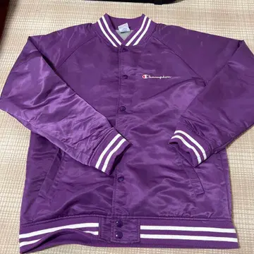 Champion 바시티 자켓 보라색 L
