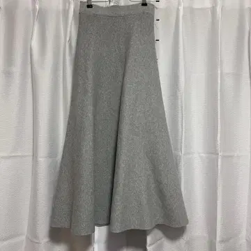 SLOBE IENA 밀라노 리브 니트 플레어 스커트