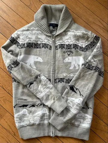 Callaway 니트 블루종 M 사이즈