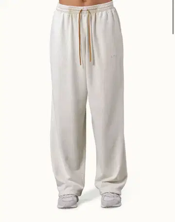 LYFT VINTAGE SWEAT WIDE PANTS - IVORY