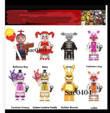 파이브 나이츠 앳 프레디 미니 피규어 8개 레고 호환
