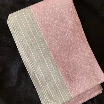 하카타 초목 염색 마름모 패턴 리버서블 반폭 오비