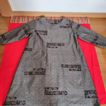 기모노 리메이크 진흙 오오시마 튜닉 원피스