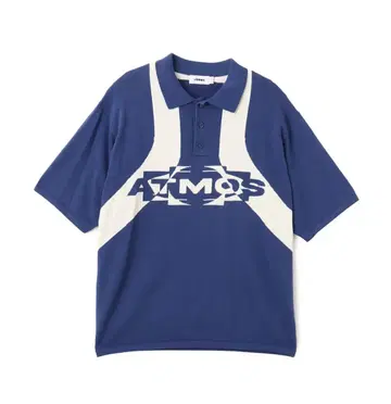 atmos Knit Polo Shirt NAVY