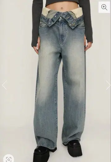 LAYERED STRAIGHT DENIM 팬츠 SLY