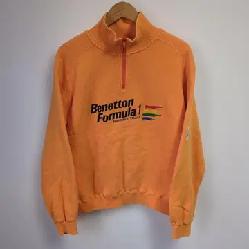 Benetton Formula 1 맨투맨 하프 지퍼 자수 로고 46