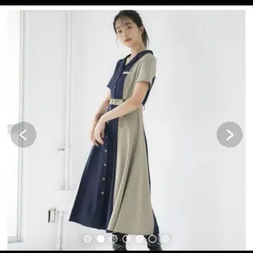 REDYAZEL 배색 원피스