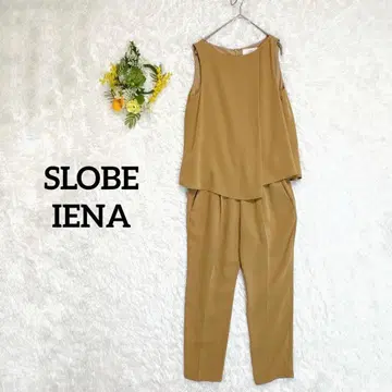 슬로브 이에나/올인원 테이퍼드 팬츠 슬리브리스 드레이프감 소재