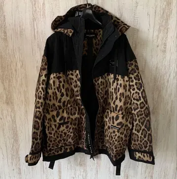 돌체앤가바나 레오파드 블루종 봄버 자켓