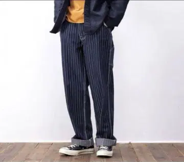 스트라이프 데님 XL 팬츠 워배시 히코리 인기 재입고