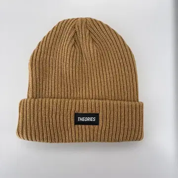 THEORIES 브라운 니트 모자