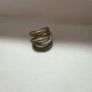 골드 실버 스톤 반지