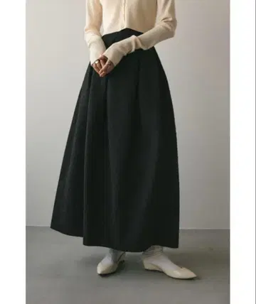 스타일 믹서기 스커트 블랙 S