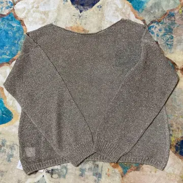 새상품 야마다야 Aga 골드 긴팔 니트