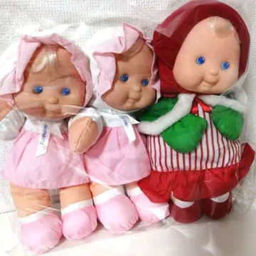 빈티지 퍼프램프 인형 봉제 인형 아메토이 팬시토이 3체 세트