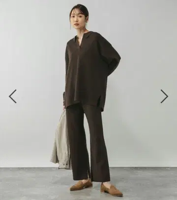 새상품 글로벌 워크 맨투맨 니트 팬츠 M