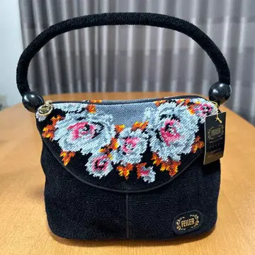 [택 포함 새상품] 페이러 FEILER 핸드백 슈니르 직조 비즈 핸들