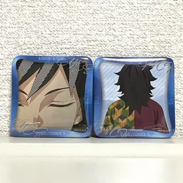 귀멸의 칼날 기둥전 토미오카 기유 매니아 캔뱃지 2개 세트