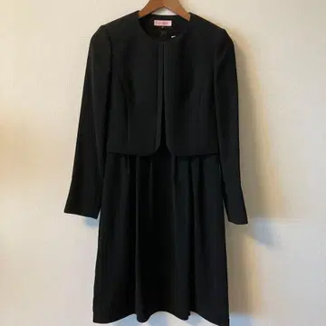 블랙 포멀 원피스 + 자켓 2종 세트