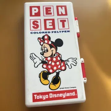 도쿄 디즈니랜드 미니 마우스 펜 세트 레트로