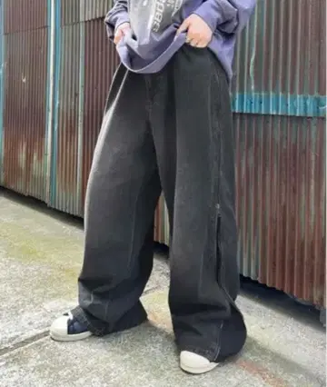 sedacle 세다클 사이드 지퍼 오버다이 데님