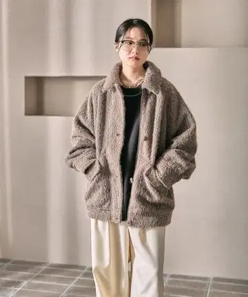 LEPSIM 샤기 미들 ZIP 블루종 택 포함 새상품