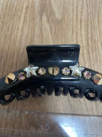 컴플렉스 비즈 헤어 클립 비쥬