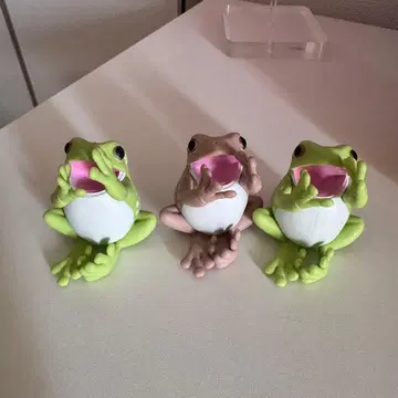개구리 피규어 3개 세트