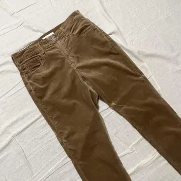 23구 데님 벨벳 팬츠 브라운 스트레치 36 벨로아 계열 스키니