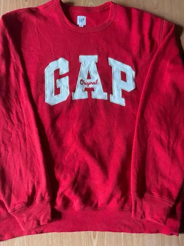 GAP 갭 속기모 트레이닝복 맨투맨 빨간색 XL