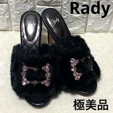 컨디션 최상 Rady/퍼/비쥬/뮬/펌프스/L