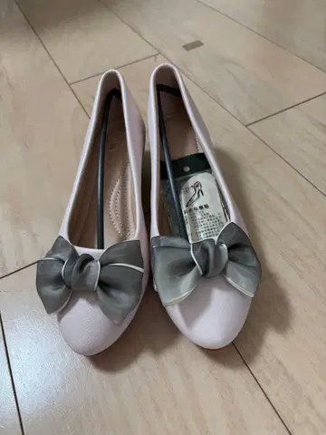 23cm 핑크 리본 포함 플랫슈즈