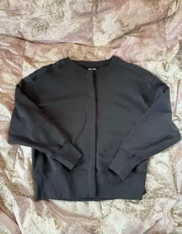 여성 코튼 맨투맨 가디건