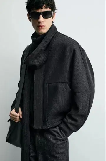 완판템 ZARA 리브 박시핏 자켓 M 사이즈