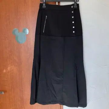 LASUD 야마다야 RADIATE 블랙 스커트 버튼 포함