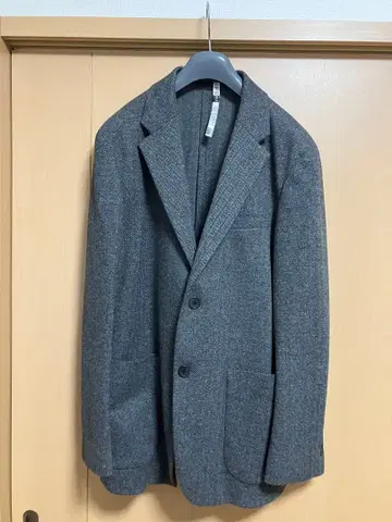 UNIQLO 컴포트 2B 자켓/헤링본 무늬/Gray/사이즈 M