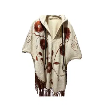 ticog 빈티지 프린지 판초