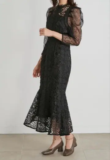 SNIDEL 머메이드 레이스 드레스