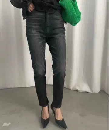 AMERI 25인치 하이웨스트 데님