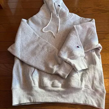 챔피온 그레이 후드티 후드 부착 챔피온