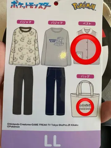 포켓몬스터 룸웨어 LL 핑크